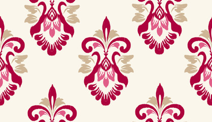 geometric ethnic vintage texture vector art design. textile fashion pattern line ikat seamless pattern and batik fabric texture asian background wallpaper geometry indian. Ethnic abstract ikat art .