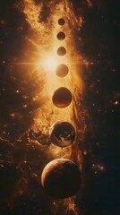 In vast space, each planet is very real, very clear cinematic sense, and very real