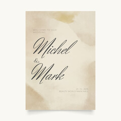 Wedding poster for welcome sign. Template welcome poster. Vector printable wedding props. Flyer design for welcome sign.