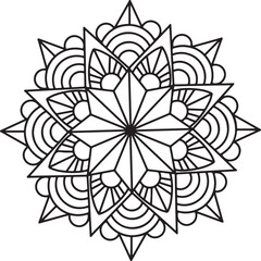 Vector mandala drawing