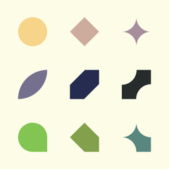 Abstract vector illustration shapes