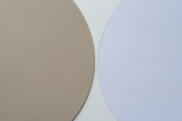 millboard disc and paper with round edge 