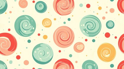 Naklejka premium Colorful Swirl Patterns on Light Background for Creative Designs