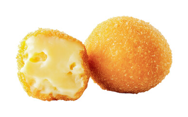 Creamy cheese filled balls offer a delightful snack option for gatherings and parties at any time of the year, cut out