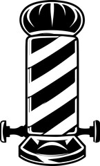 Barber logo vector design simple illustration