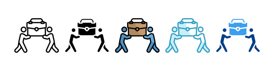 Teamwork  Icon Set Multiple Style Collection