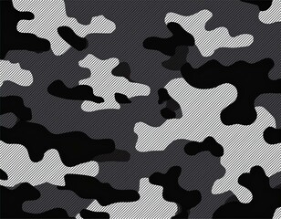 camo pattern black and white square background