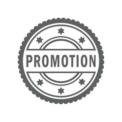 Obraz premium promotion rubber stamp, icon, flat, design, vector, illustrations, Graphic Design, education, style, trendy, collections