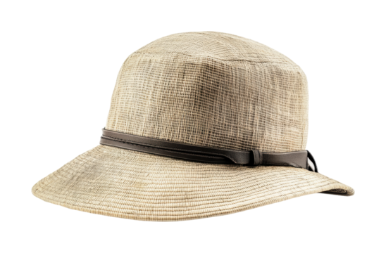 Lightweight sun hat perfect for summer activities like hiking on a sunny day at the beach or exploring outdoor markets during vacation, cut out