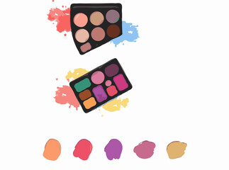 Colorful Makeup Palette for Tutorial Designs