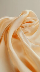 Soft silk dress flowing gently in the breeze with dreamy aesthetics and luxurious detail