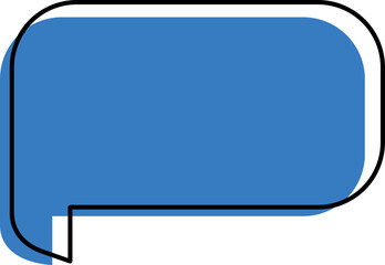 chat icon on blue background