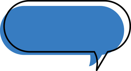 chat icon on blue background