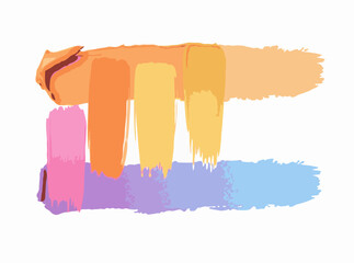 Colorful Makeup Palette Swatches Vector Background