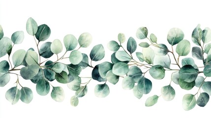 Decorative Branches - Watercolor Leaves