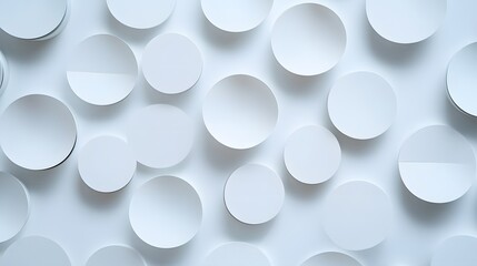 abstract white circle pattern background