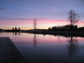Sonnenaufgang am Oberen Lechsee
