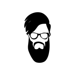 stylish men's silhouette minimalist branding solution for various businesses