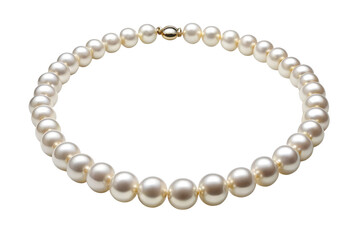 pearl necklace isolated on white