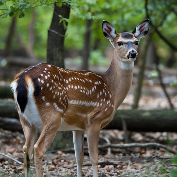 a nice dear in forest