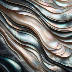 Mother-of-pearl background with swirl pattern. Different shades and colors, shine and waves , photo background with copyright