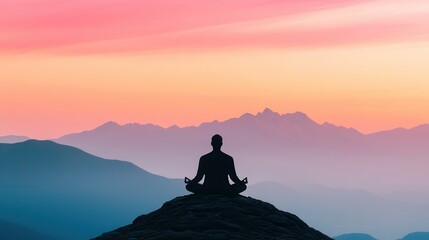 Obraz premium Searching for the meaning of life. The philosophy of living happily. Being with oneself to reflect on past experiences.