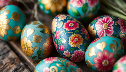 colorful easter eggs