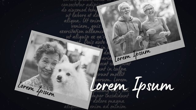 Black & White Memorial RIP Slideshow