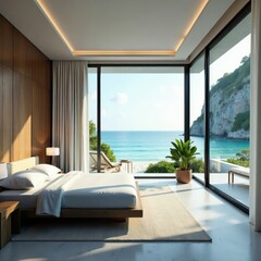 Luxury beach house, stunning ocean view Private oasis , sunrise, architecture