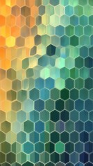 Hexagon Mosaic: An eye-catching display of colorful hexagon mosaic, creating a vibrant and dynamic visual experience.