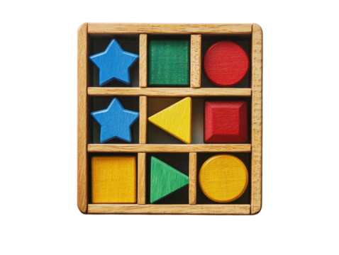 Rainbow colors paint wooden toy blocks