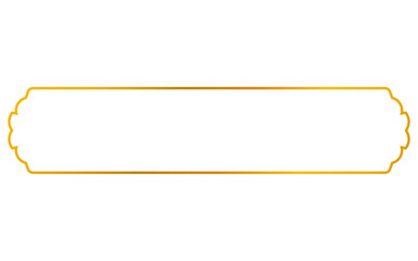 Aesthetic gold text frame