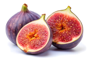 fresh fig fruit image isolated on white