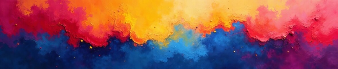 Obraz premium Vibrant abstract painting on canvas as a background, colorful, contemporary