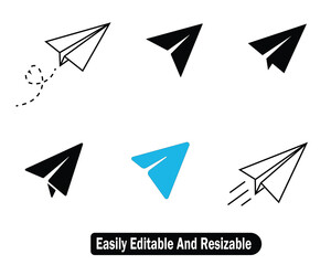 Naklejka premium Paper plane icon, paper plane icon vector, paper plane icon free.