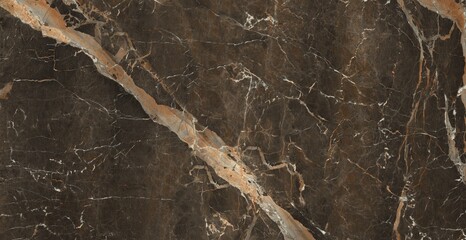 Unique marble with luxurious brown-beige and grey color figure. royal marble granite for ceramic wall decor tile. 3D Rendering