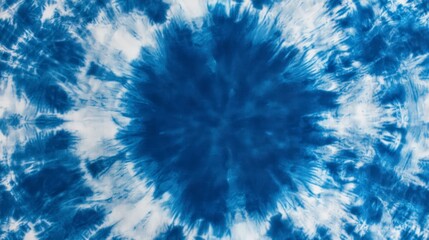 Abstract tie-dye background with blue and white colors, creating an artistic pattern
