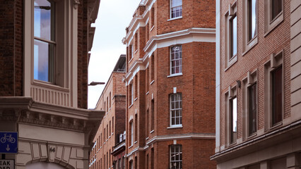 Obraz premium Elegant historical buildings in London with unique architectural charm