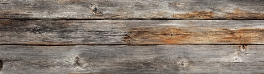 Obraz premium Weathered Gray and Brown Wooden Planks Rustic Texture