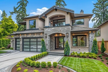 Sharp Picture of Luxurious New Construction Home in Bellevue, Wa