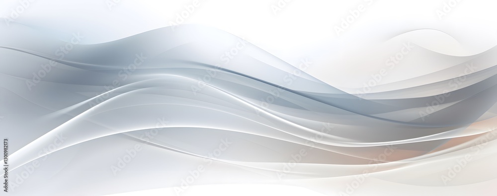 Fototapete Abstract background with white waves. stylized white background with wavy and curved lines