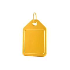 shiny golden tag with a smooth finish and decorative embossed design, designed to evoke luxury and exclusivity in business and promotional contexts, high quality png isolated on transparent background