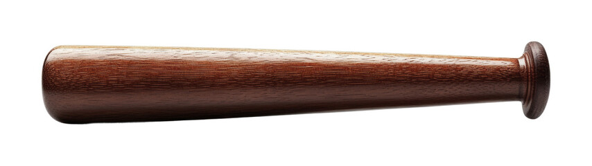 Classic wooden baseball bat for sporting events, perfect for baseball practice and gameplay in outdoor settings, cut out