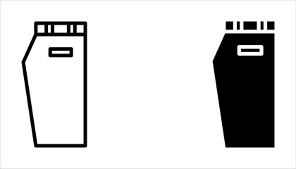 jeans icon set. Pants symbol. Denim clothes sign on white background