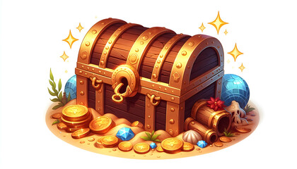 보물상자 일러스트