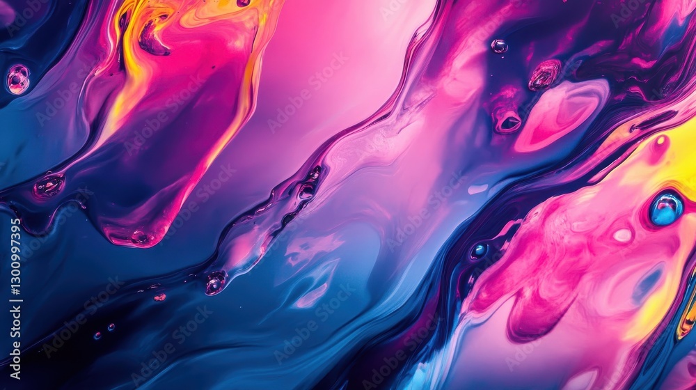 Poster abstract colorful swirls create a vibrant and dynamic visual effect