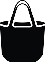 Flat casual woman designer bag line art, icon, sign, vector, mockup, template, technicalCAD drawing, fashion, illustration