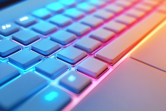 Vibrant Illuminated Keyboard Design