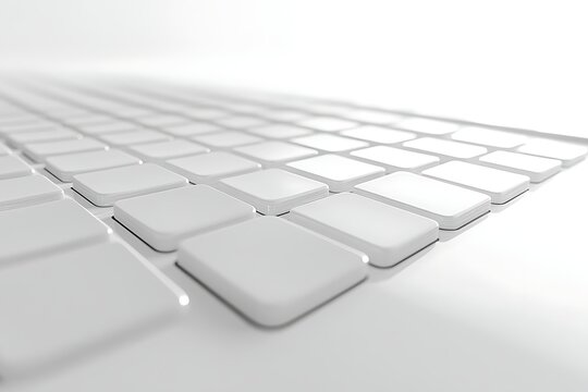Elegant White Keyboard Design