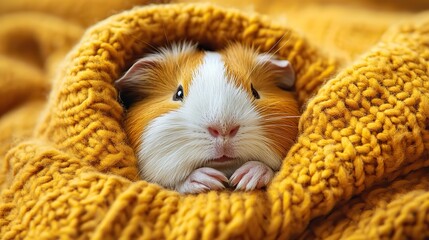 Person gently cradles a relaxed guinea pig with tenderness and care.